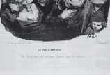 Honoré Daumier (1808-1879), Charge da série "Mo... - Tradução  do texto em francês transcrito na obra:<br><br>O Fogo do Artifício - Le Feu D'Artificie<br>"Um pai é uma característica dada pela natu...