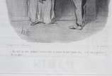 Honoré Daumier (1808-1879), Charge da série "Mo... - Tradução  do texto em francês transcrito na obra:<br><br>"Aí vem um pouco bêbado! Ele engole você assim como leite! pobre repolho ... é o retrat...