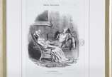 Honoré Daumier (1808-1879), Charge da série "Mo... - Tradução  do texto em francês transcrito na obra:<br><br>"Seis Meses de Casamento - Six Mois de Mariage"<br><br>Litografia impressa s/ papel<br>...