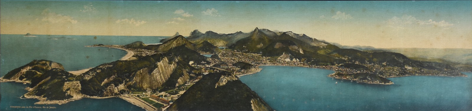 Sem assinatura, Panorama visto do Pão de Açúcar do Rio, Inicio Séc. XX - foto 1 de 4