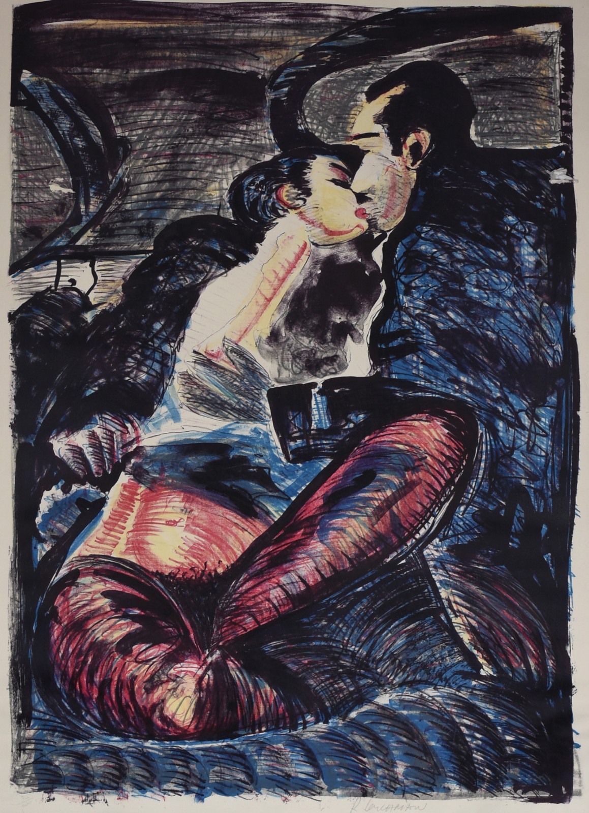  Rubens Gerchman (1942-2008), O beijo - foto 1 de 5