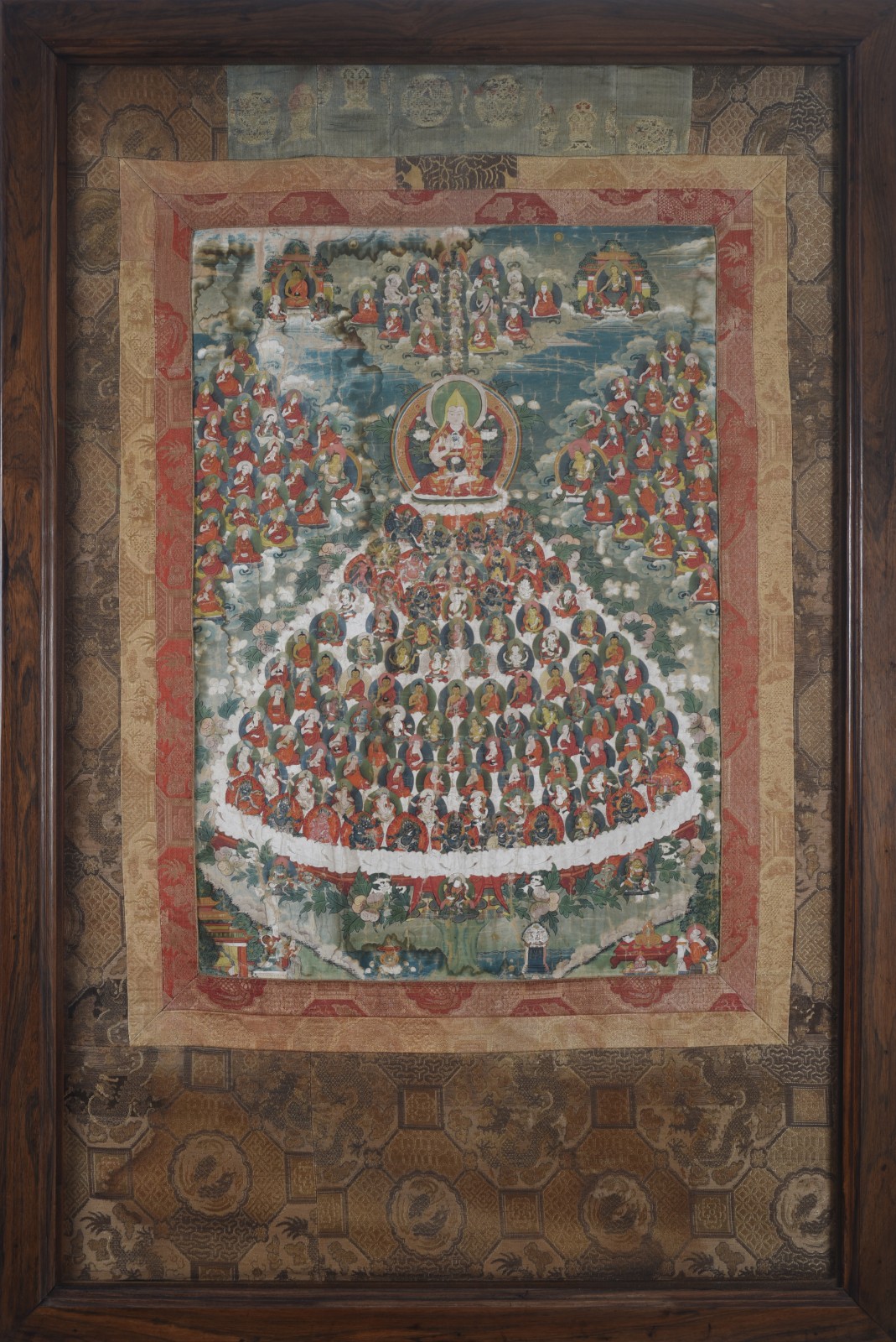 "Thangka", pintura tibetana sobre tecido, possivelmente seda... - foto 2 de 2