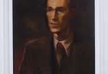 Cândido Portinari (1903-1962), Retrato de Augus... - Óleo s/ tela<br>Ass. no verso<br>Reproduzida no Catálogo Raissonné, Vol. I, sob o registro 698 (FCO 1865).<br><br>Composição nos tons terras, oc...