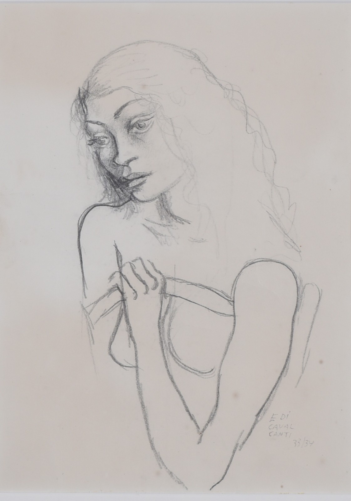 Di Cavalcanti (1897-1976), Figura feminina, 1933-1934 - foto 1 de 2