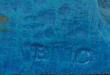 Escultura egipicia em resina pintada de azul tu... - Escultura egipicia em resina pintada de azul turquesa representando Faraó com incrisões em hieroglifos medindo 20 cm com base.<br><br>Lote não e...