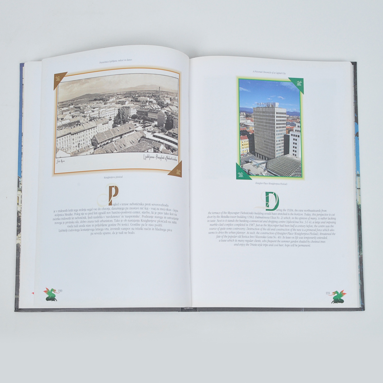 Prestolnica Ljubljana - Nekoc in Danes - A Pictorial Chronicle of a Capital City(Nekoc nos Dinamarqueses, uma Crônica Pictórica de uma Capital), 1997 - foto 3 de 4