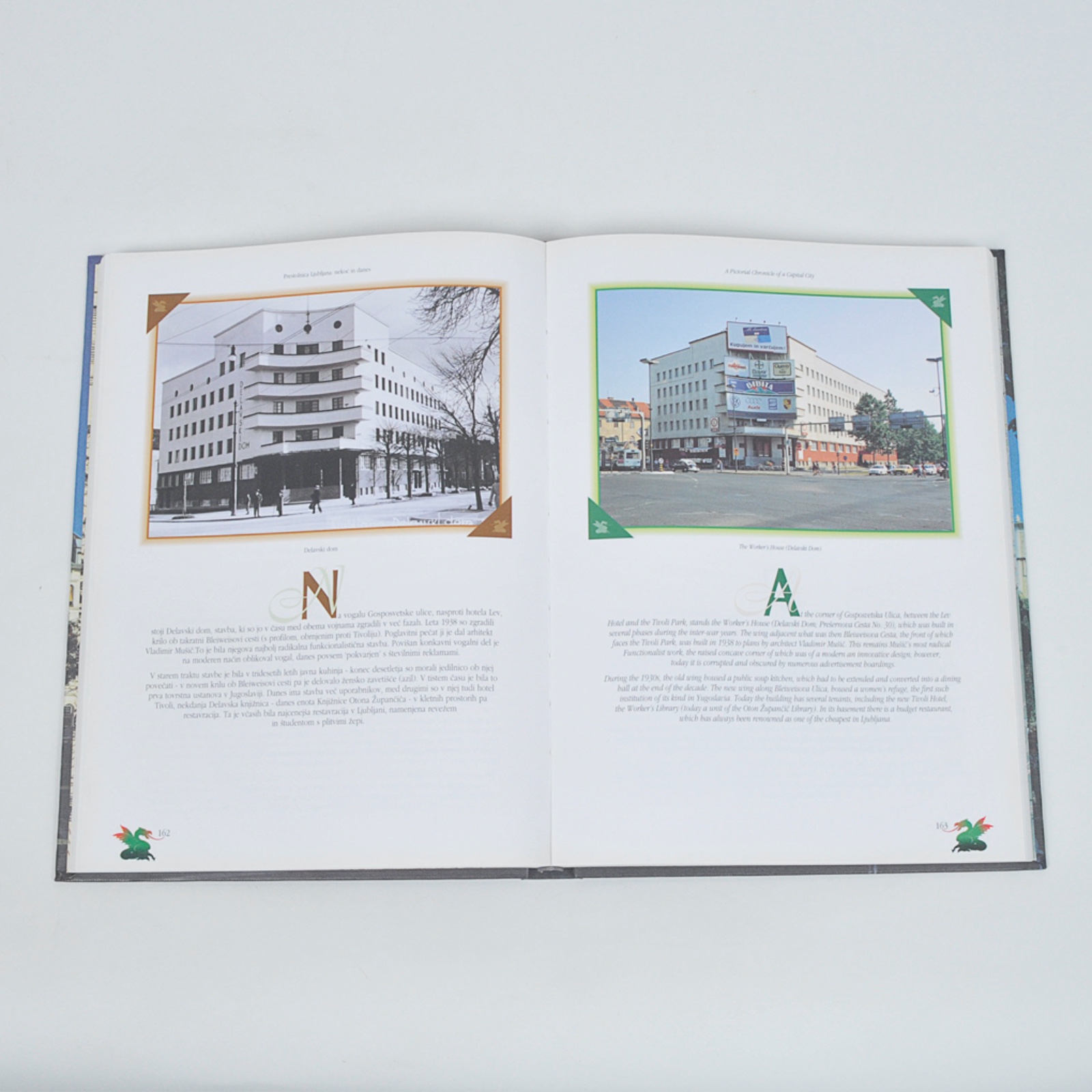 Prestolnica Ljubljana - Nekoc in Danes - A Pictorial Chronicle of a Capital City(Nekoc nos Dinamarqueses, uma Crônica Pictórica de uma Capital), 1997 - foto 2 de 4