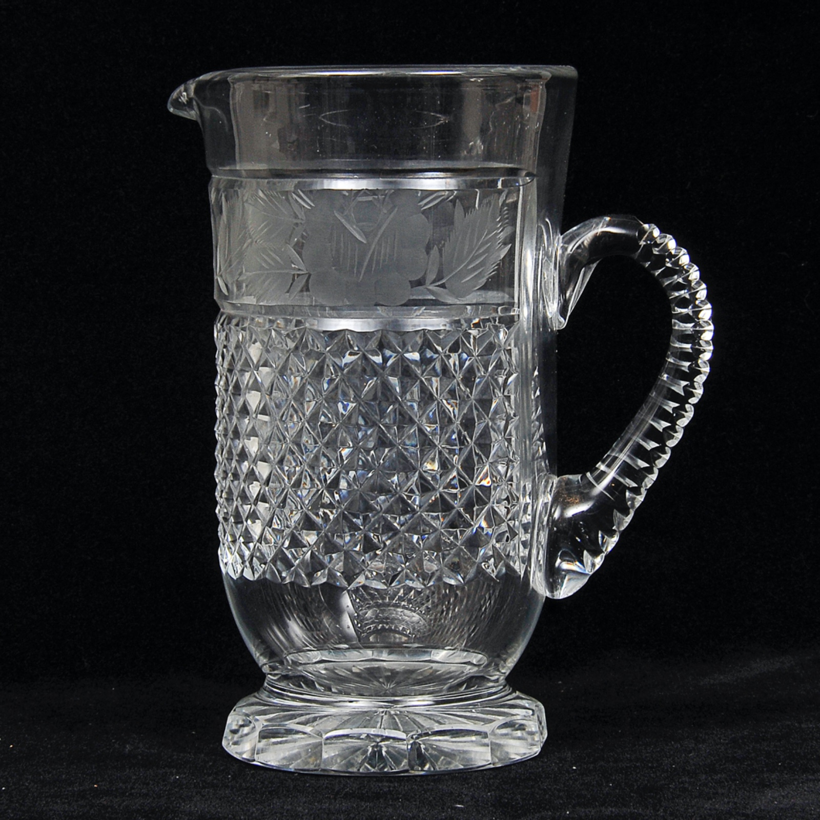 Lindo conjunto de jarra refresquei e 12 copos em cristal francês... - foto 4 de 4