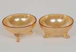 Conjunto de saladeira e 10 potes em cristal eur... - Conjunto de saladeira e 10 potes em cristal europeu   furtacor. <br>Séc.XX<br><br>Lote não exposto cod.l5<br>