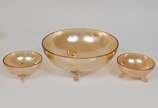 Conjunto de saladeira e 10 potes em cristal eur... - Conjunto de saladeira e 10 potes em cristal europeu   furtacor. <br>Séc.XX<br><br>Lote não exposto cod.l5<br>