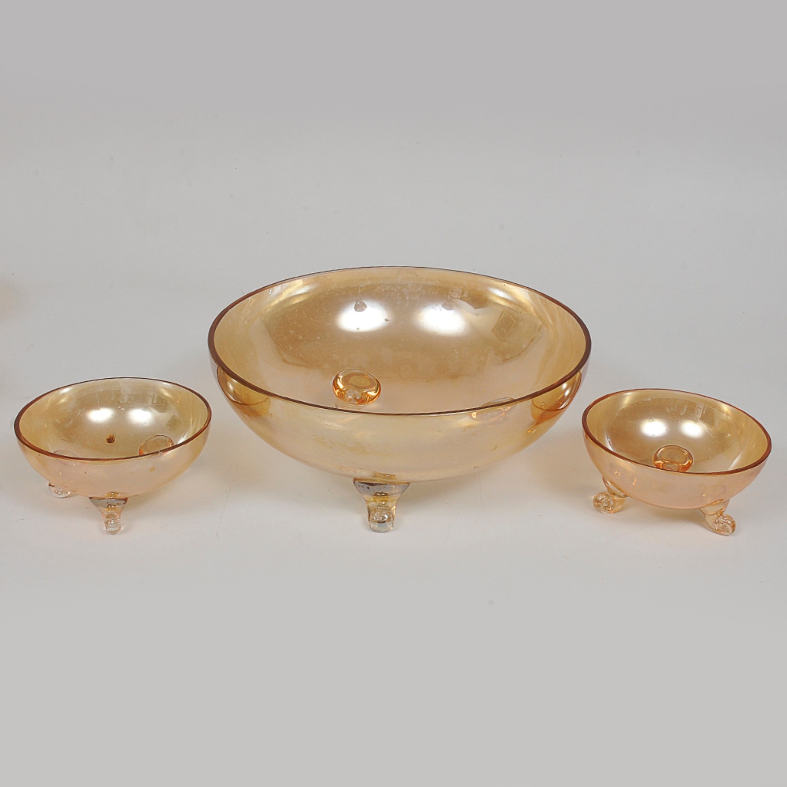 Conjunto de saladeira e 10 potes em cristal europeu furtacor. Séc.XX... - foto 5 de 6