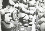Mestre Expedito (1932-2022), Anjos, 1980 - Escultura em madeira
Ass. na peça e localizado Piaui 
Reproduzido na capa do catálogo sobre o artesanato no Piaui, editado pelo Governo Lucidio Portel