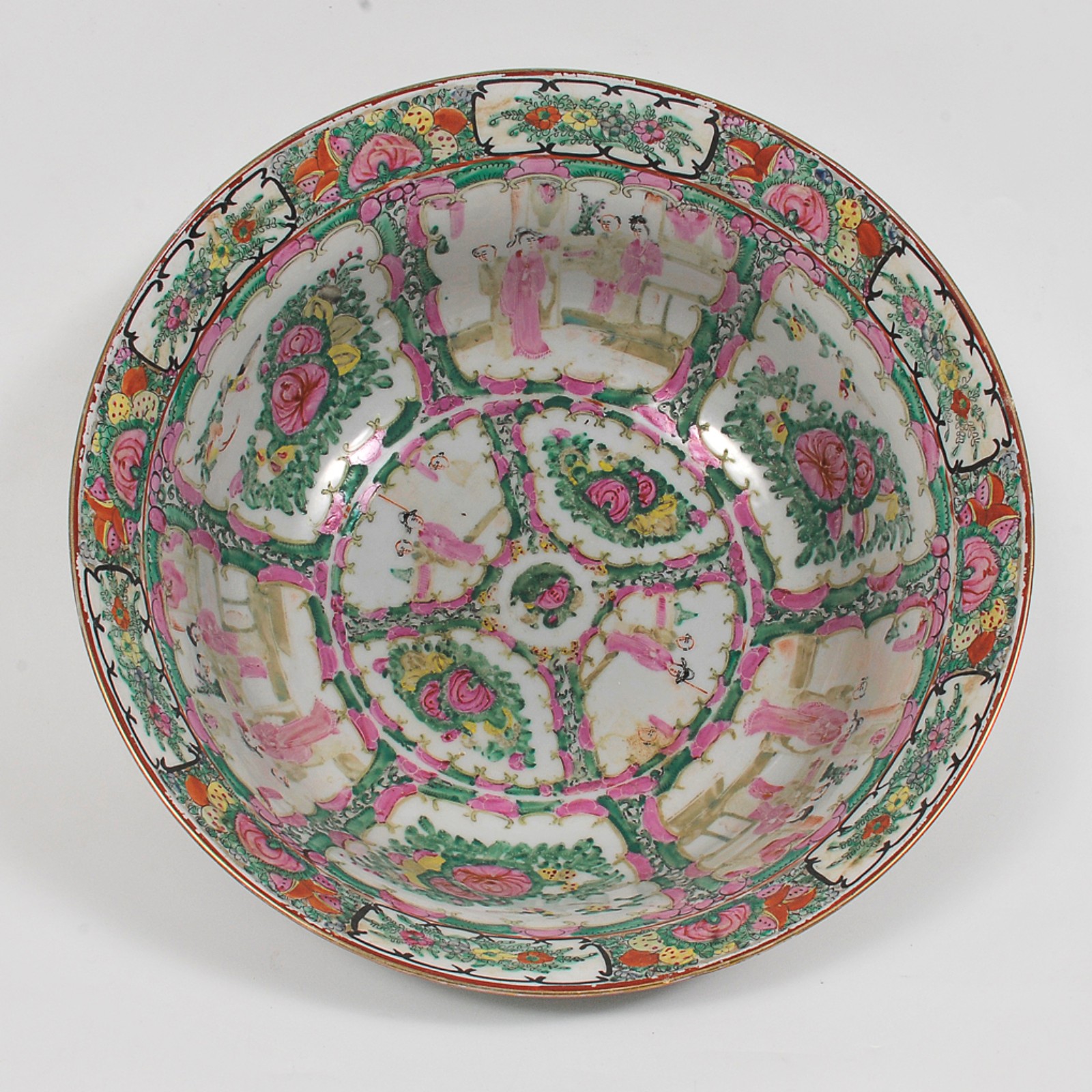 Grande bowl em porcelana oriental ao gosto mandarim decorado com... - foto 3 de 6
