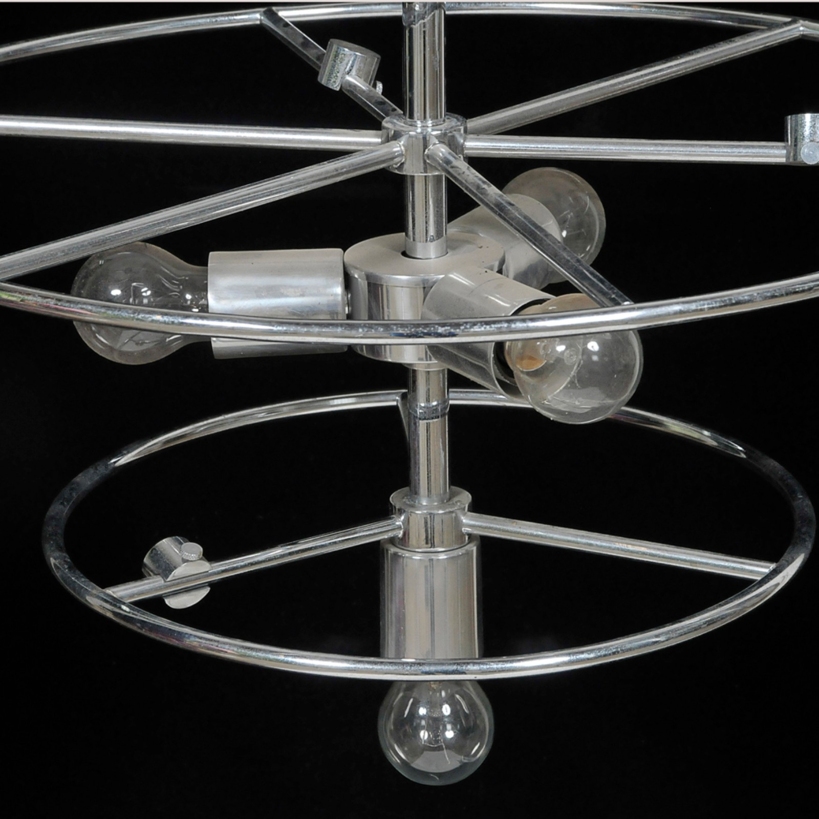 Lustre de teto estilo moderno em aço escorado para 4 lâmpadas... - foto 3 de 3