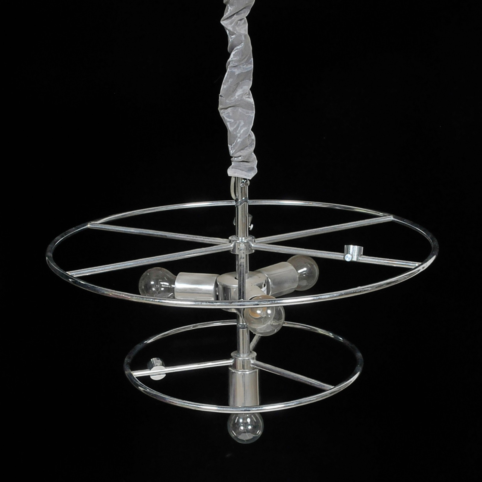 Lustre de teto estilo moderno em aço escorado para 4 lâmpadas... - foto 1 de 3