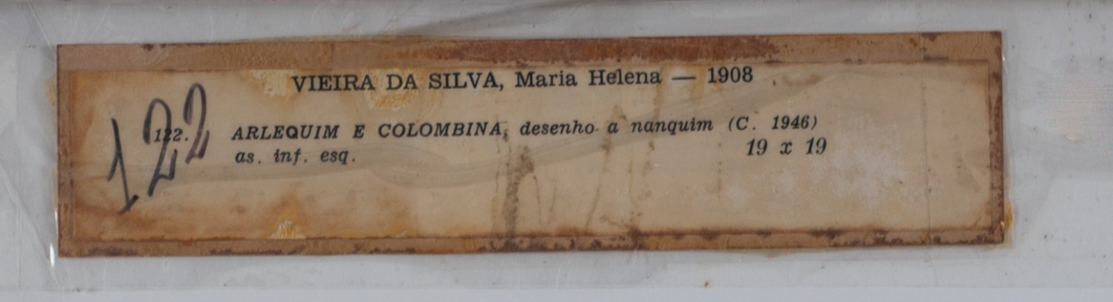 Vieira da Silva (1908-1992), Arlequin e Colombina, 1946 - foto 3 de 5