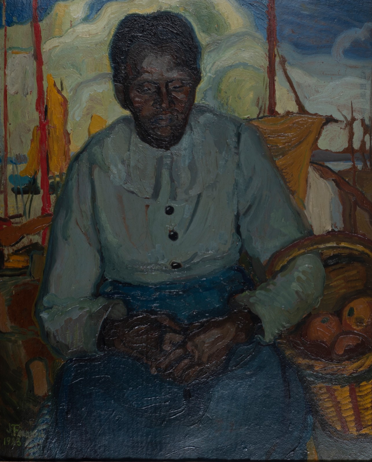 J. Fahrion (1898-1970), Figura, 1923 - foto 1 de 3