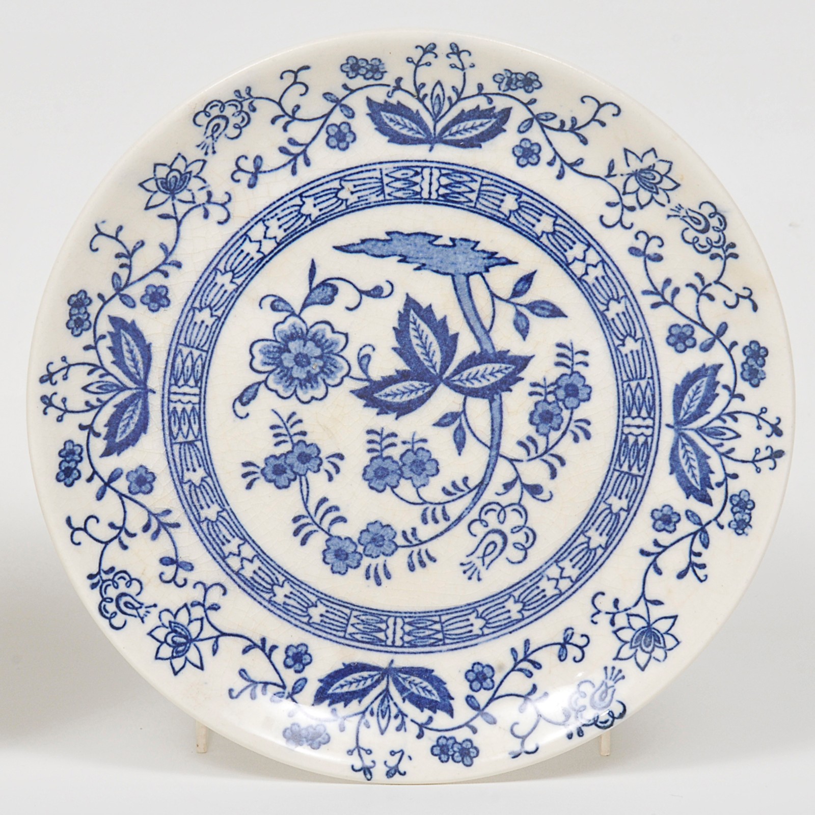 Par de pires em porcelana japonesa com policromia azul e branca de... - foto 3 de 5