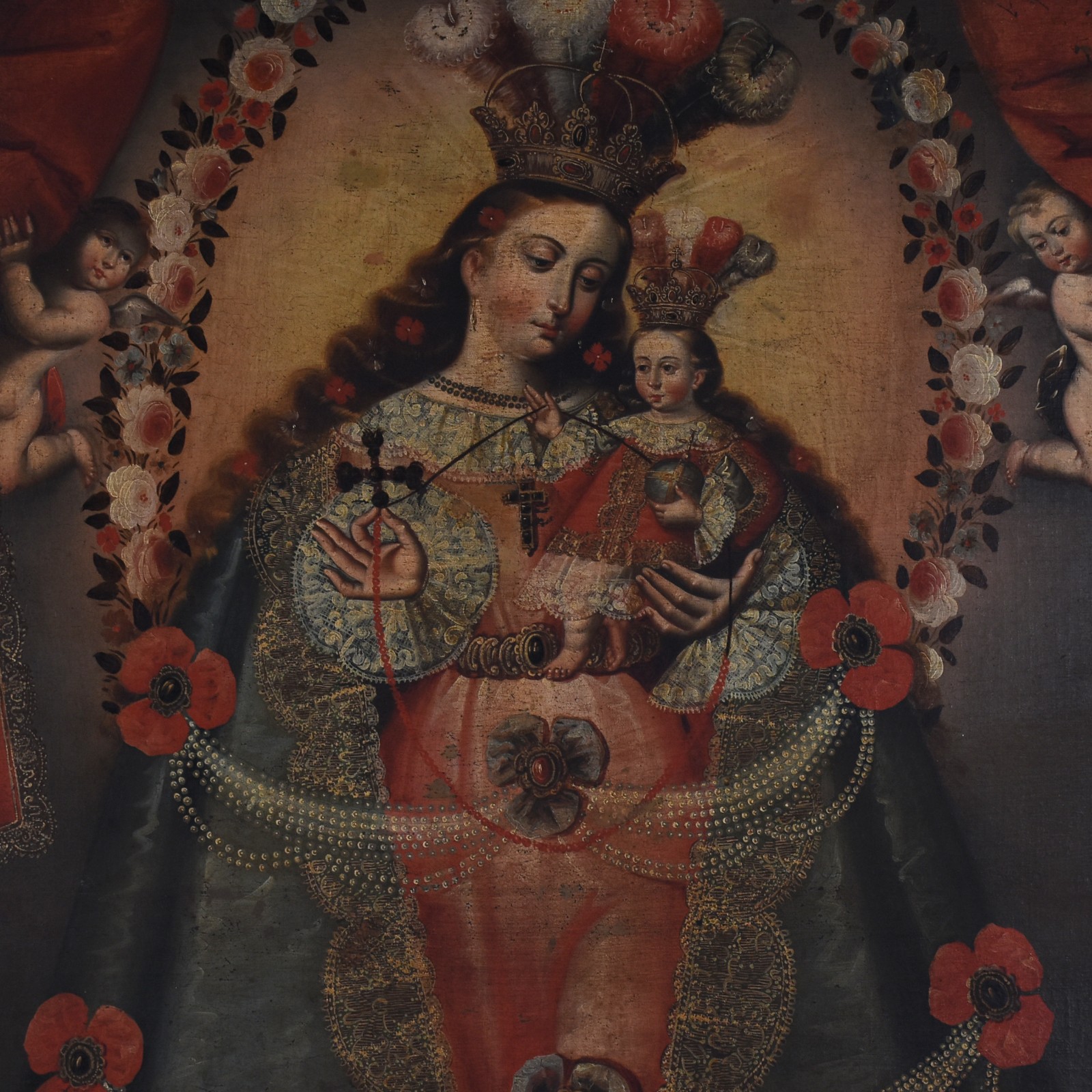 Escola Cusquenha (1538), Nossa Senhora do Rosário, Séc. XVIII/XIX - foto 3 de 4