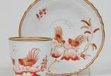 RICHARD GINORI, L5 - Aparelho de chá e café em porcelana italiana Richard Ginori composto por 12 xícaras com pires para chá, 12 xícaras com pires para café, 12 pratos para