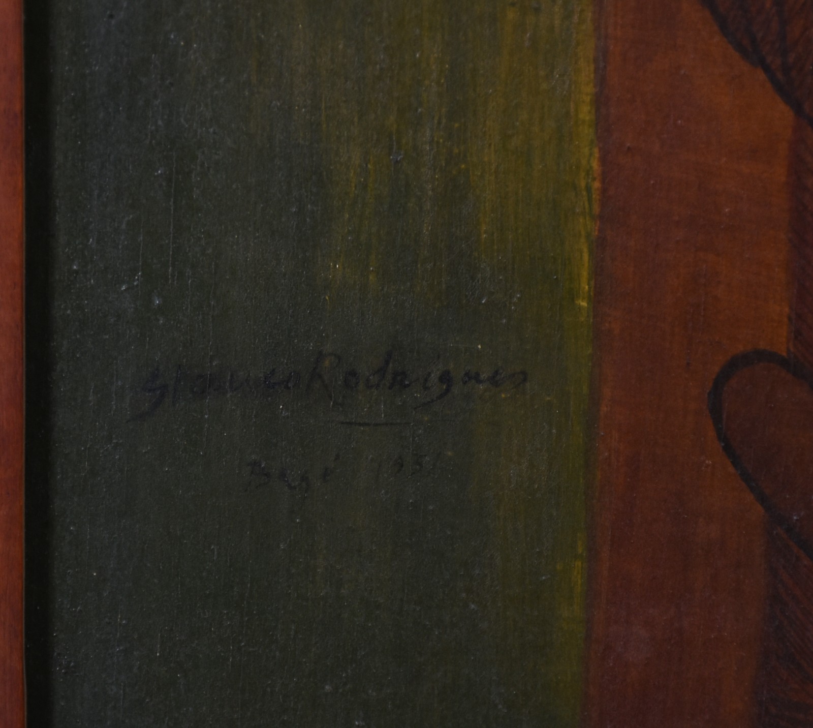 Glauco Rodrigues  (1929-2004), Retrato de Jandira, 1951 - foto 4 de 5