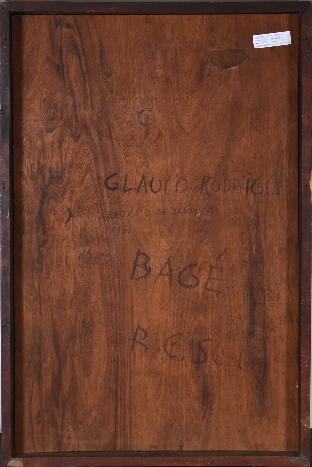 Glauco Rodrigues  (1929-2004), Retrato de Jandira, 1951 - foto 5 de 5