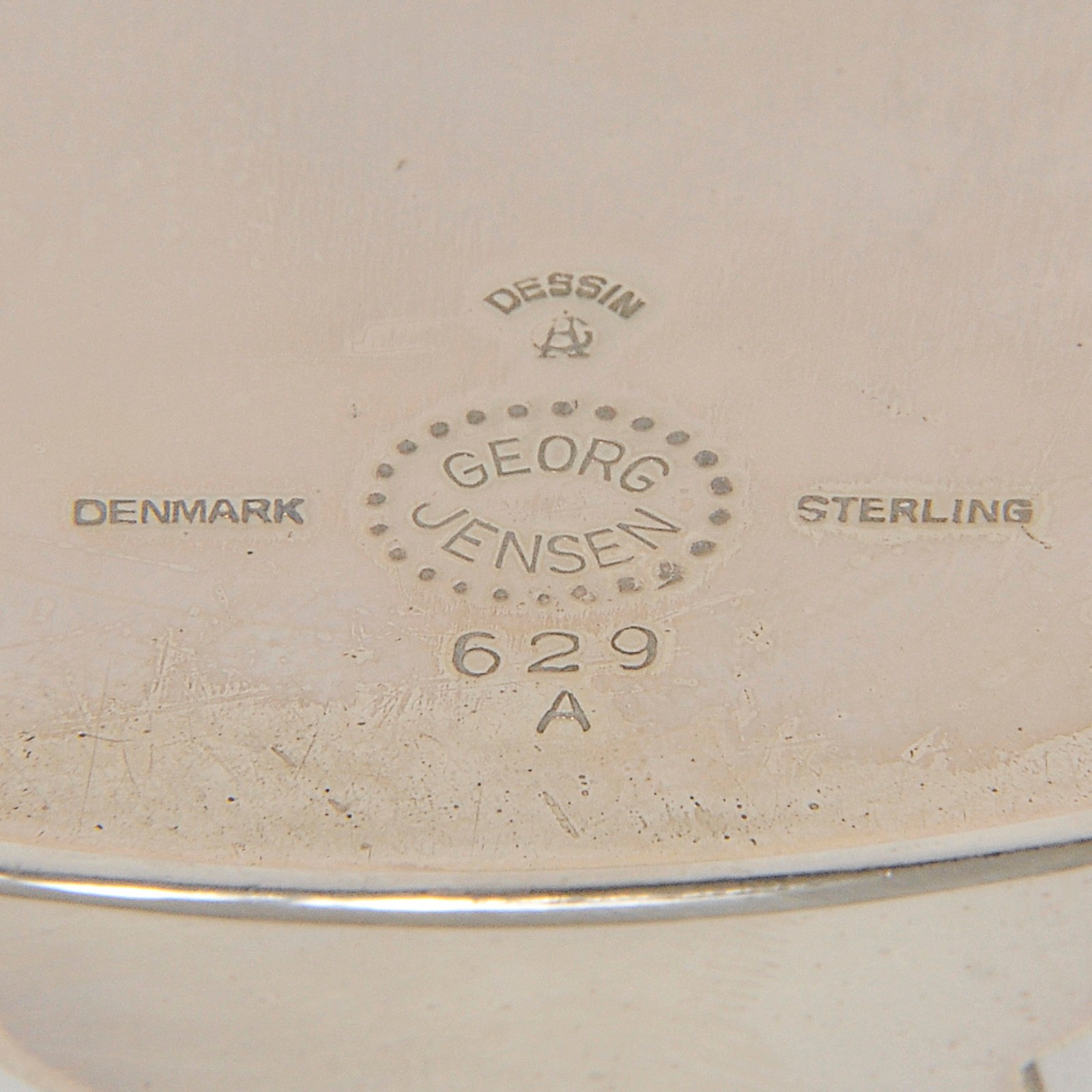 Georg Jensen - Conjunto de peças de mesa em prata dinamarquesa lisa... - foto 4 de 8