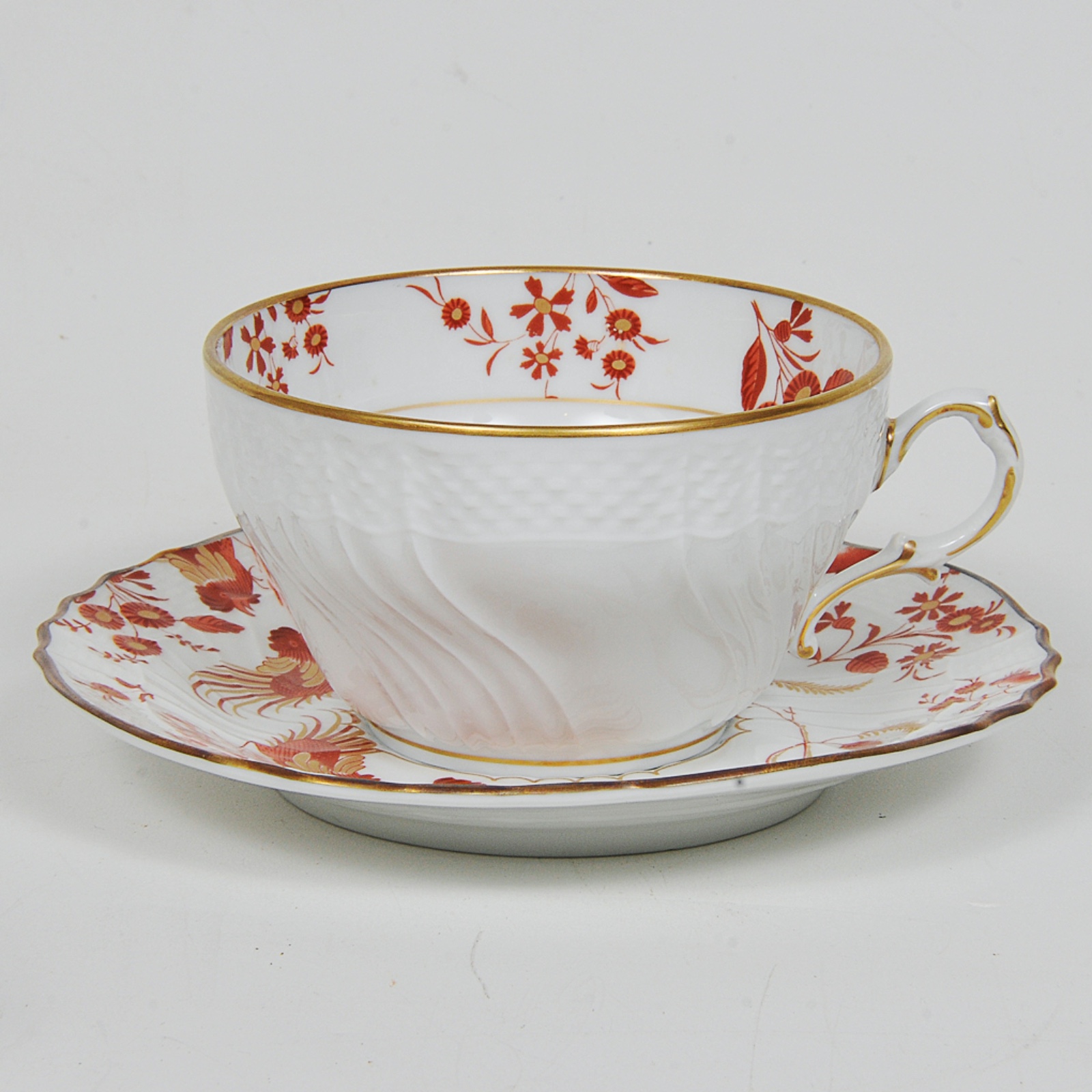 Conjunto de 12 xícaras com pires em porcelana italiana Richard... - foto 4 de 5