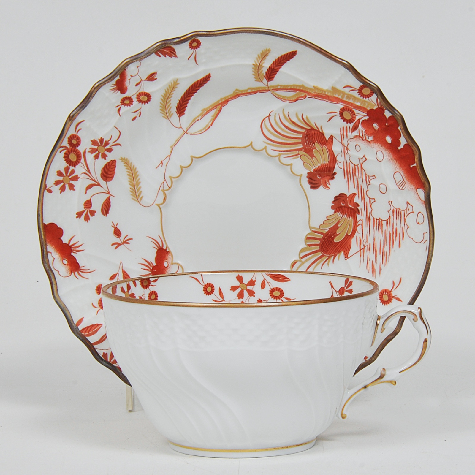 Conjunto de 12 xícaras com pires em porcelana italiana Richard... - foto 5 de 5
