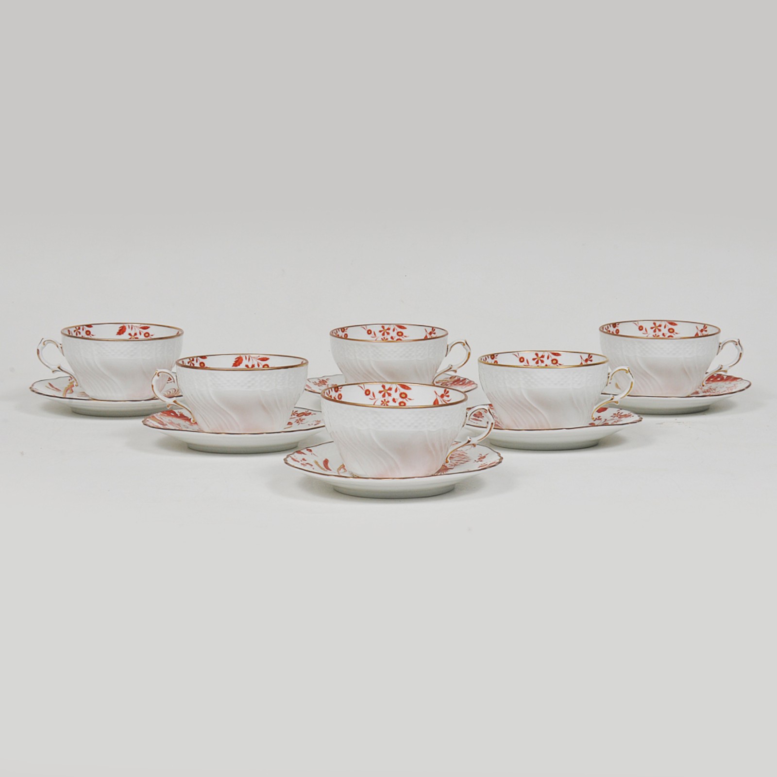 Conjunto de 12 xícaras com pires em porcelana italiana Richard... - foto 1 de 5