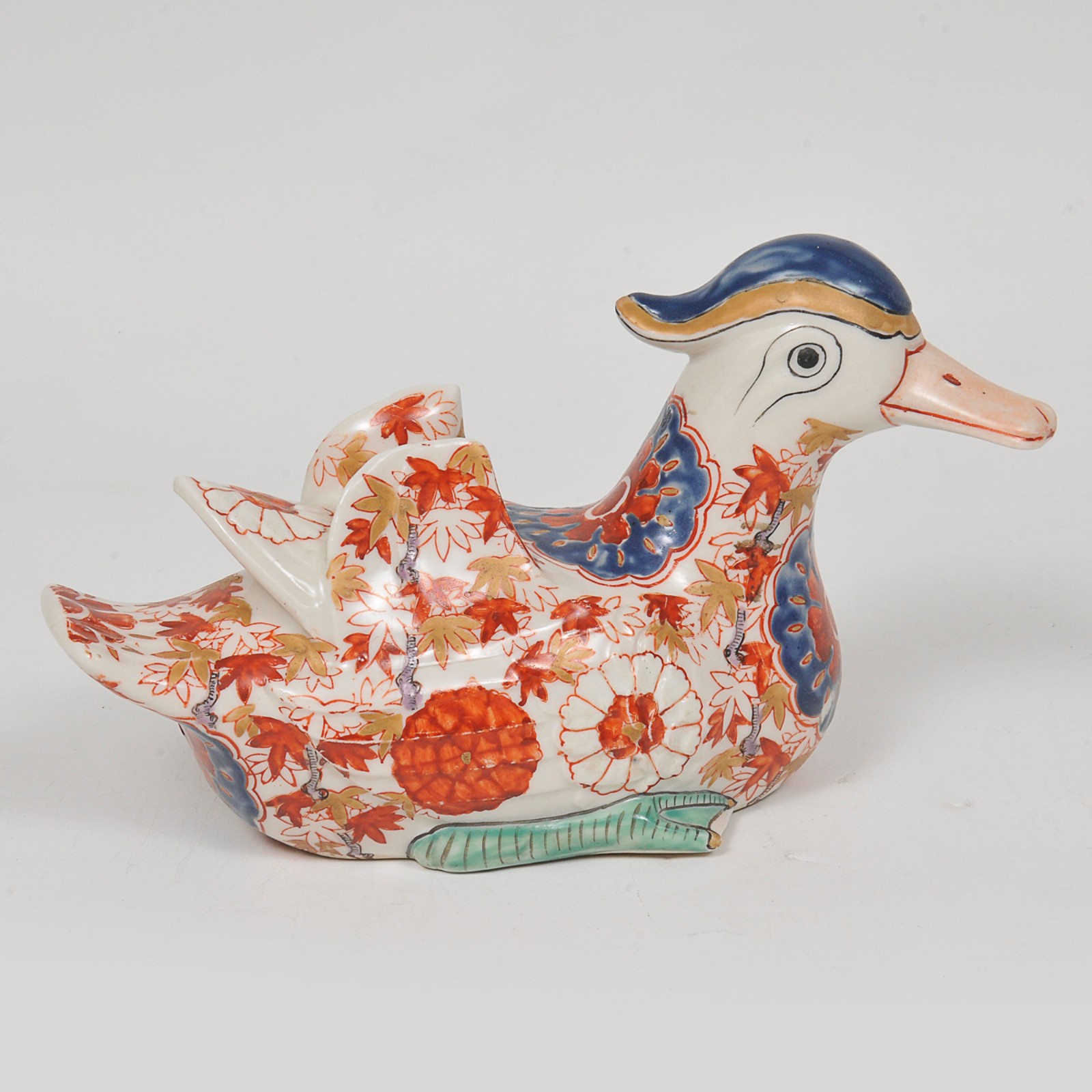 Par de esculturas representando Patos em porcelana oriental, ao gosto... - foto 3 de 4