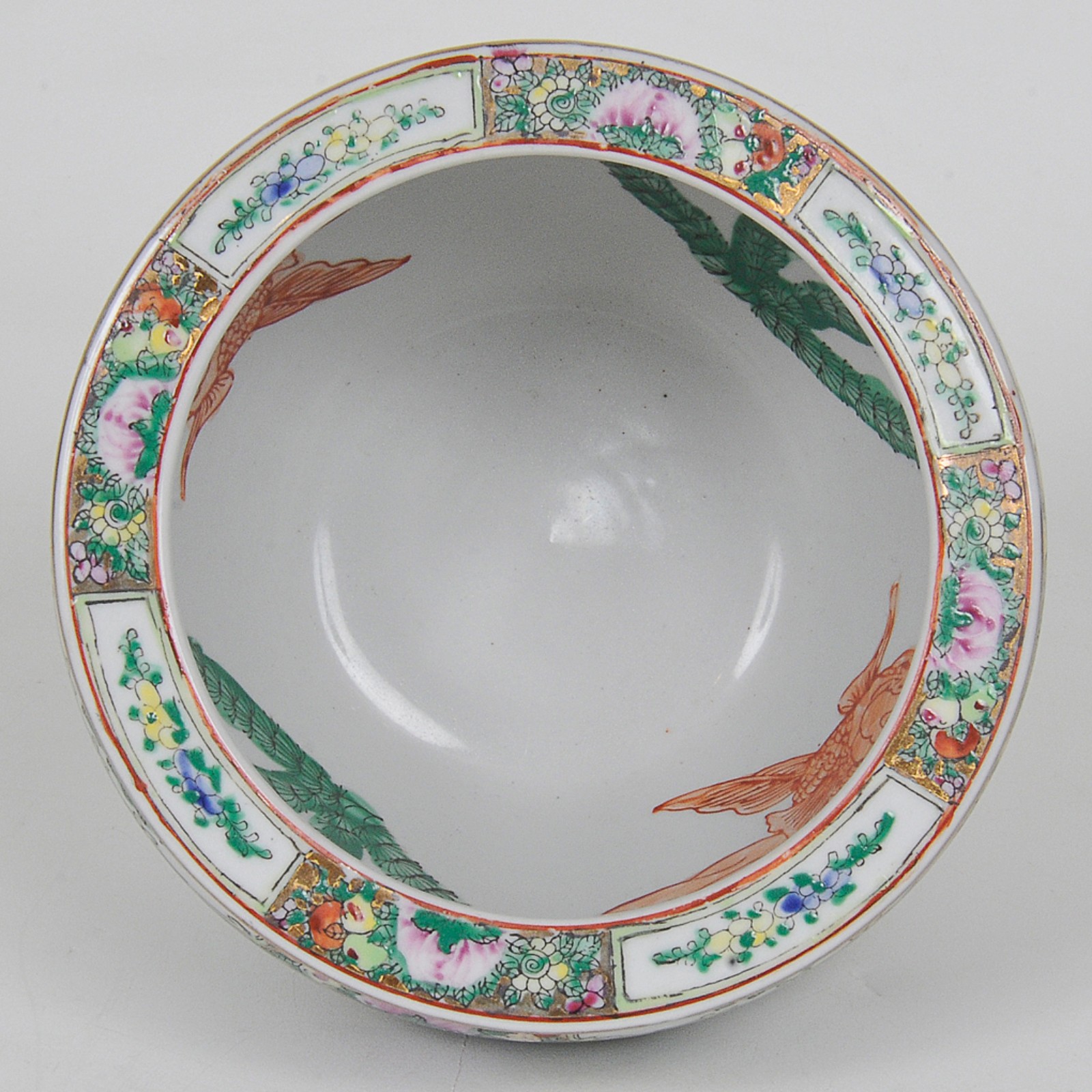 Mini cachepot em porcelana chinesa padrão Mandarim com cena... - foto 3 de 4