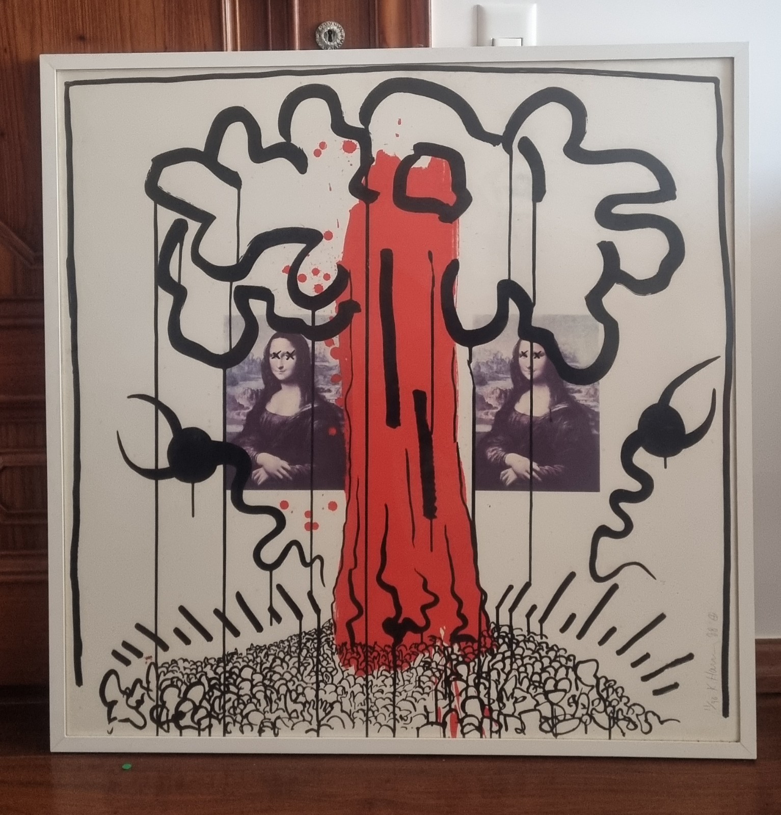 Keith Haring (1958-1990), Weeping Monalisa, 1988 - foto 1 de 4