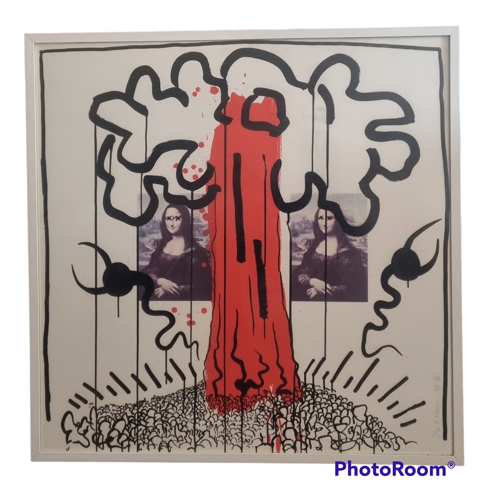 Keith Haring (1958-1990), Weeping Monalisa, 1988 - foto 2 de 4