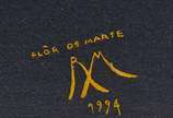 Roberto Magalhães (1940), Flores, 1994 - Óleo s/ Tela<br>Ass. inf. Direito<br><br>“Existe uma organização geométrica do espaço e a alteração das leis da visão com a segurança de quem sabe exa