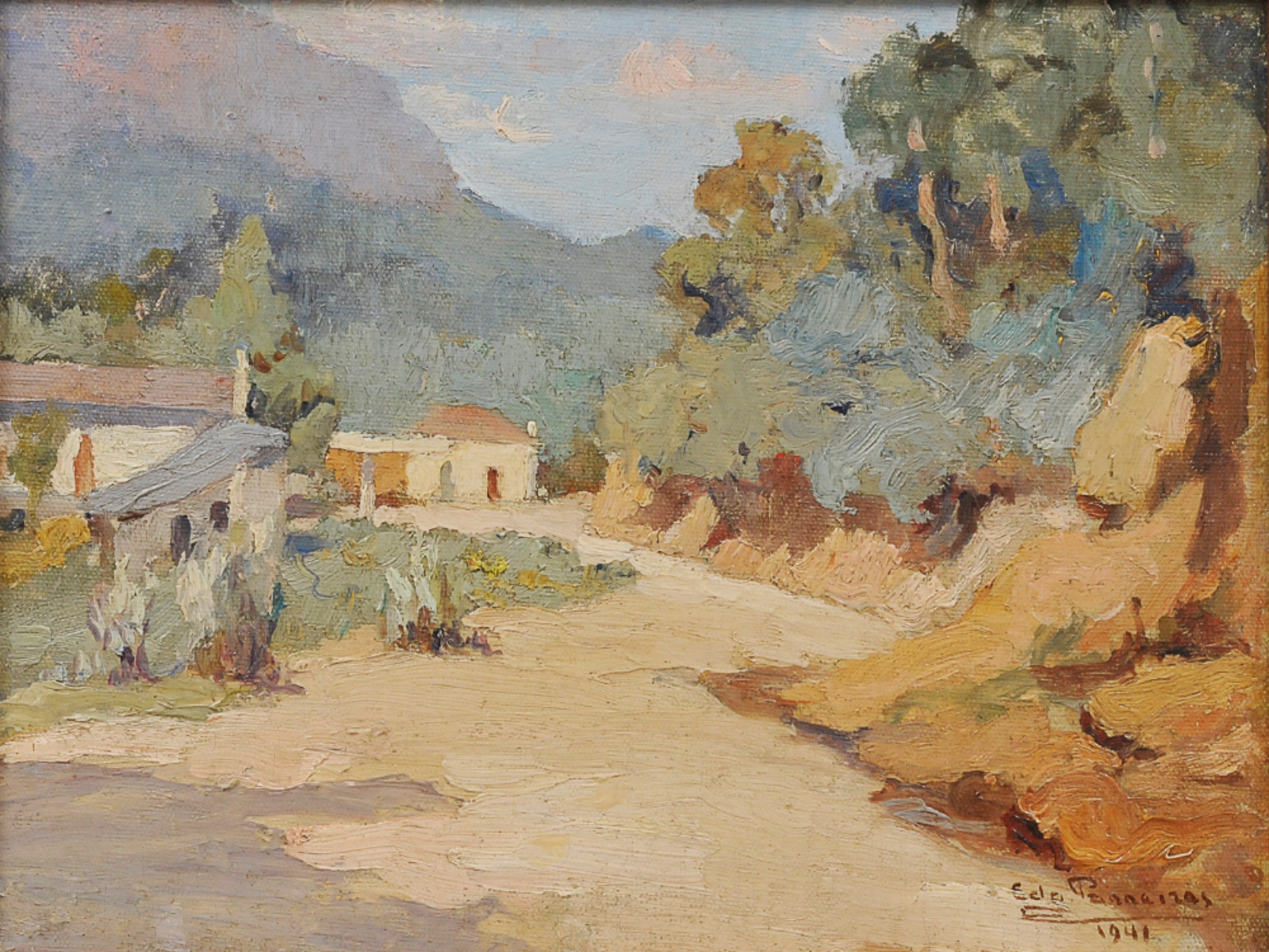 Edgar Parreiras (1885-1960), Caminho para Imbui - Teresópolis , 1941 - foto 1 de 6
