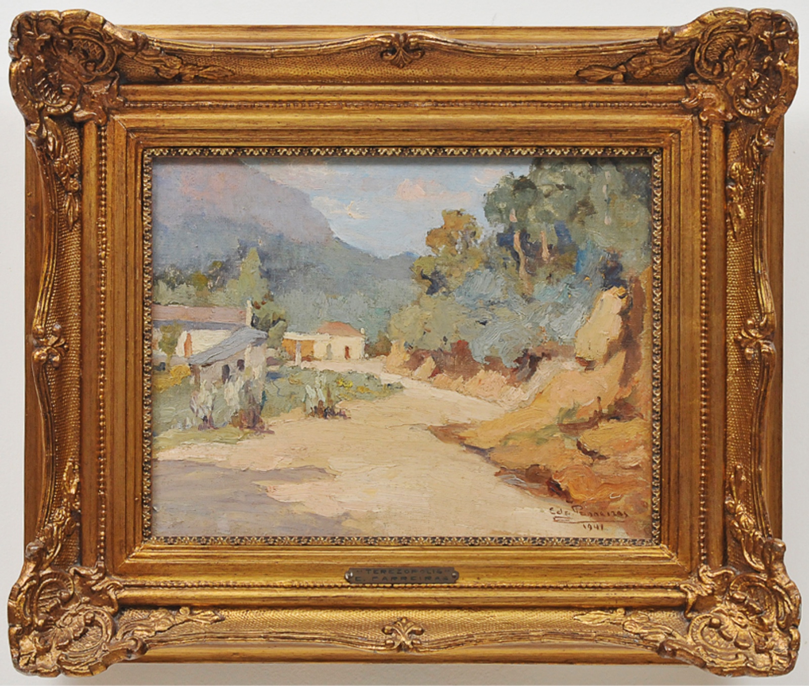 Edgar Parreiras (1885-1960), Caminho para Imbui - Teresópolis , 1941 - foto 3 de 6