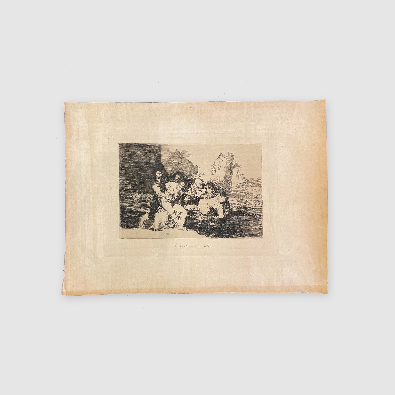 Goya (1746-1828), Curarlos y a otra, Sec. XX - foto 3 de 5