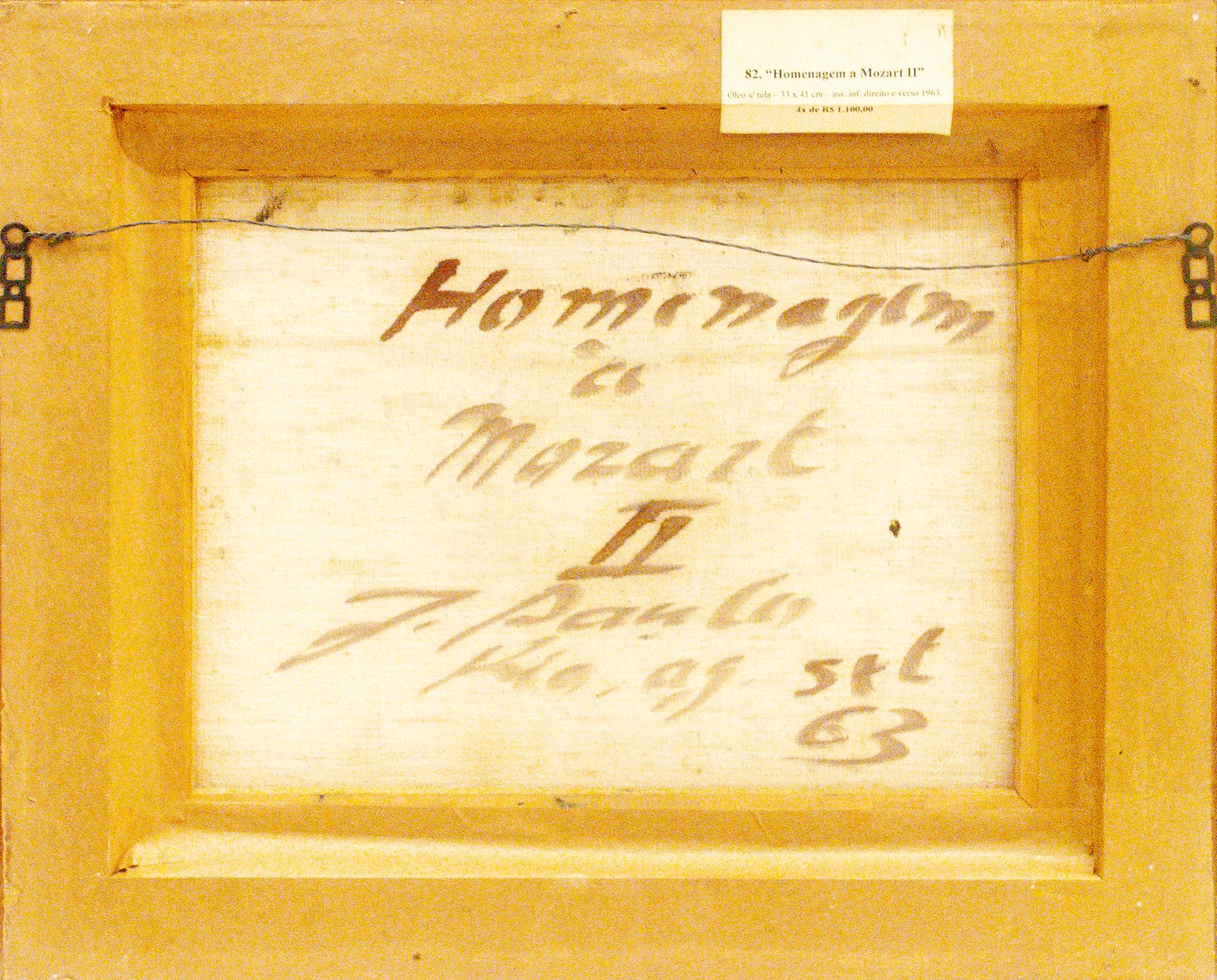 José Paulo Moreira da Fonseca (1922-2004), Homenagem a Mozart II, 1963 - foto 6 de 6