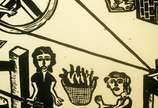 Jeronimo Soares, Casa de Farinha - Xilogravura PB, ass. CID, 1985