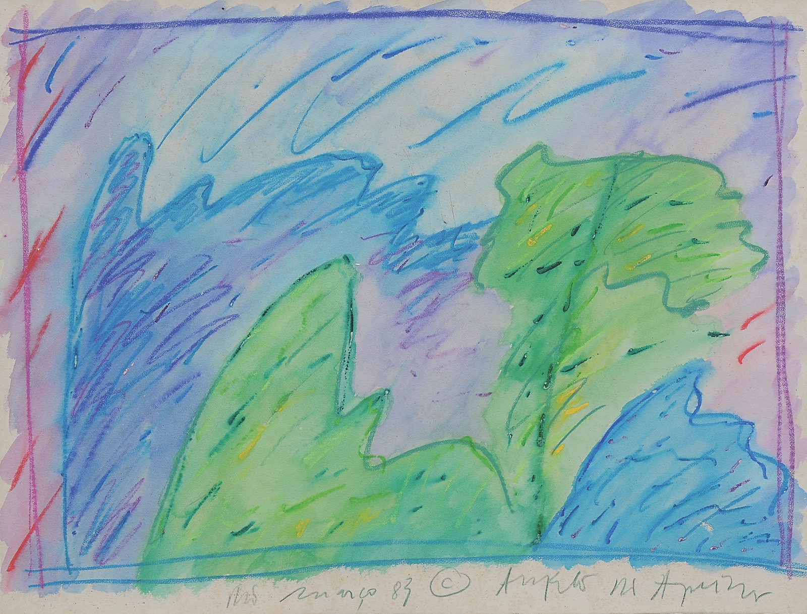 Angelo de Aquino (1945-2007), ABSTRATO, 1983 - foto 1 de 3