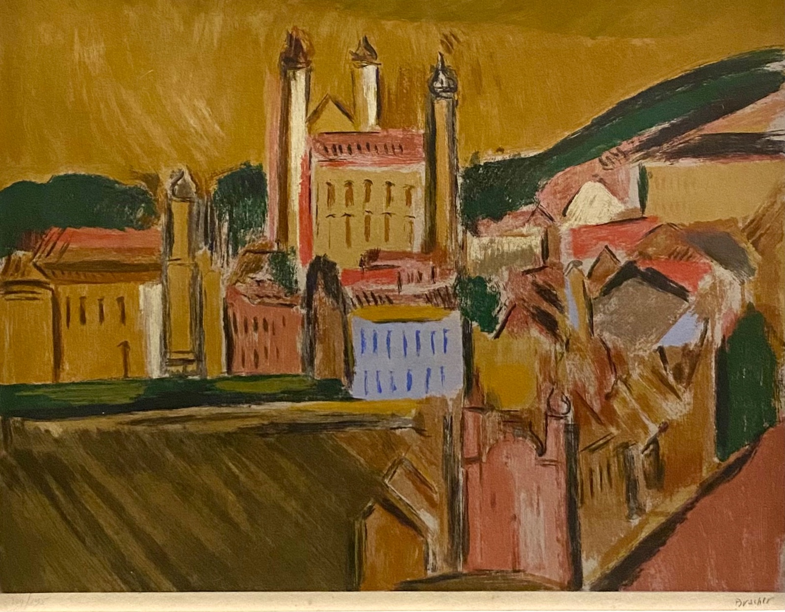Carlos Bracher (1940), Paisagem com Igreja - foto 1 de 5