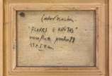 Carlos Bracher (1940), Flores e frutas, 1988. - Óleo s/ tela<br>Ass. inf. esquerdo e verso<br>Localizado Ouro Preto - MG<br>