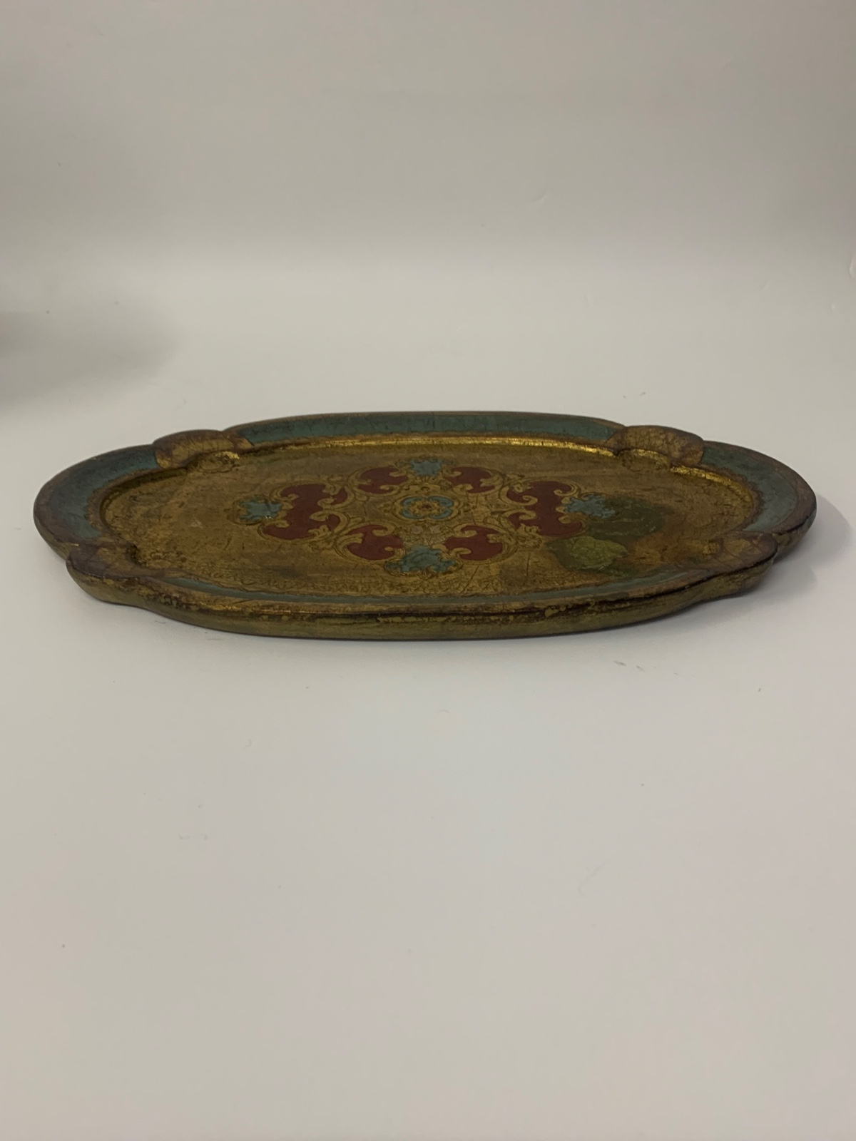 Antiga bandeja veneziana italiana em madeira nobre... - foto 3 de 4