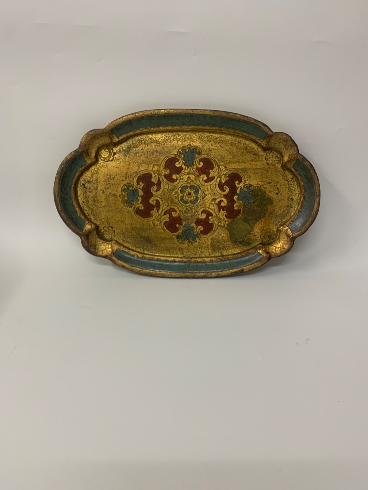 Antiga bandeja veneziana italiana em madeira nobre... - foto 2 de 4