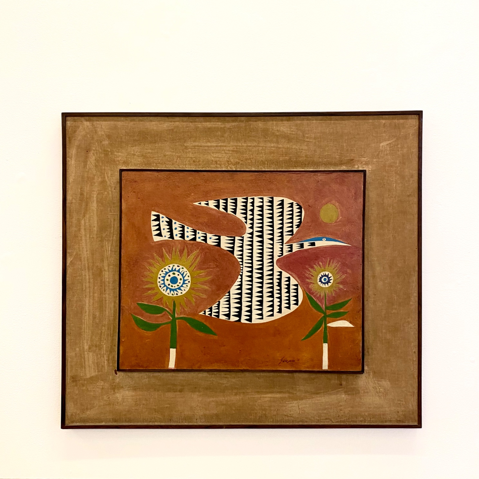 Genaro de Carvalho (1926-1971), Passaro e dois girassóis, 1962 - foto 2 de 4