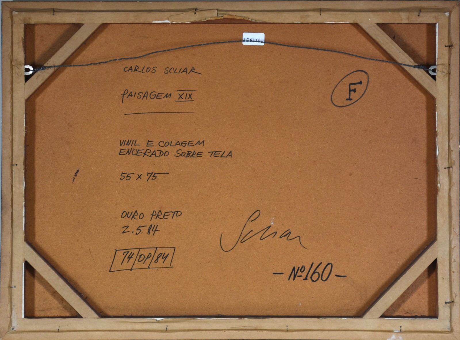Carlos Scliar (1920-2001), Paisagem XIX, 2/5/1984 - foto 4 de 4