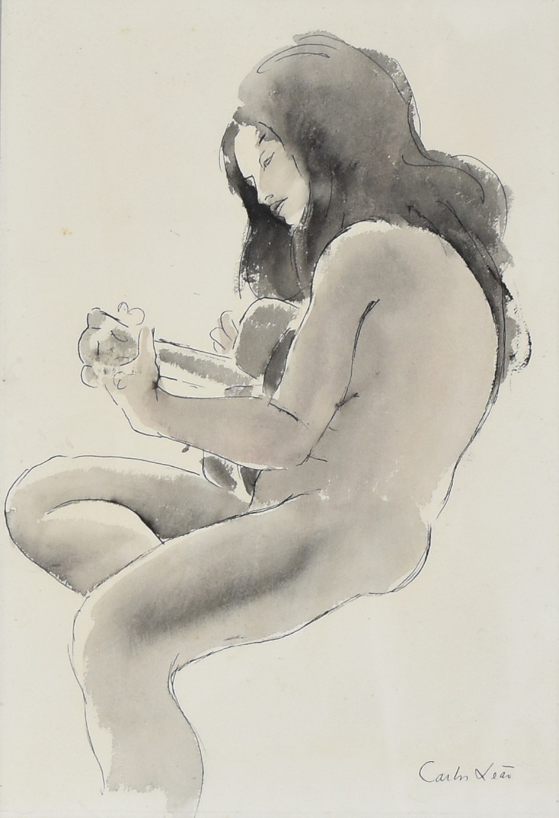 Carlos Leão (1906-1983), Nu - mulher com violão - foto 1 de 4