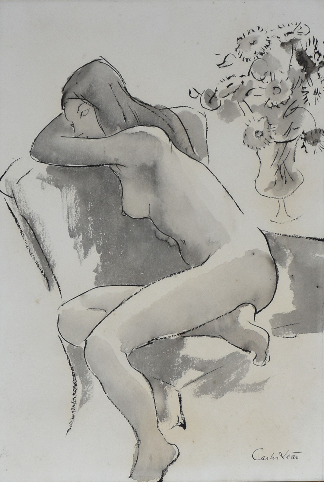 Carlos Leão (1906-1983), Figura nu sentada - foto 1 de 4