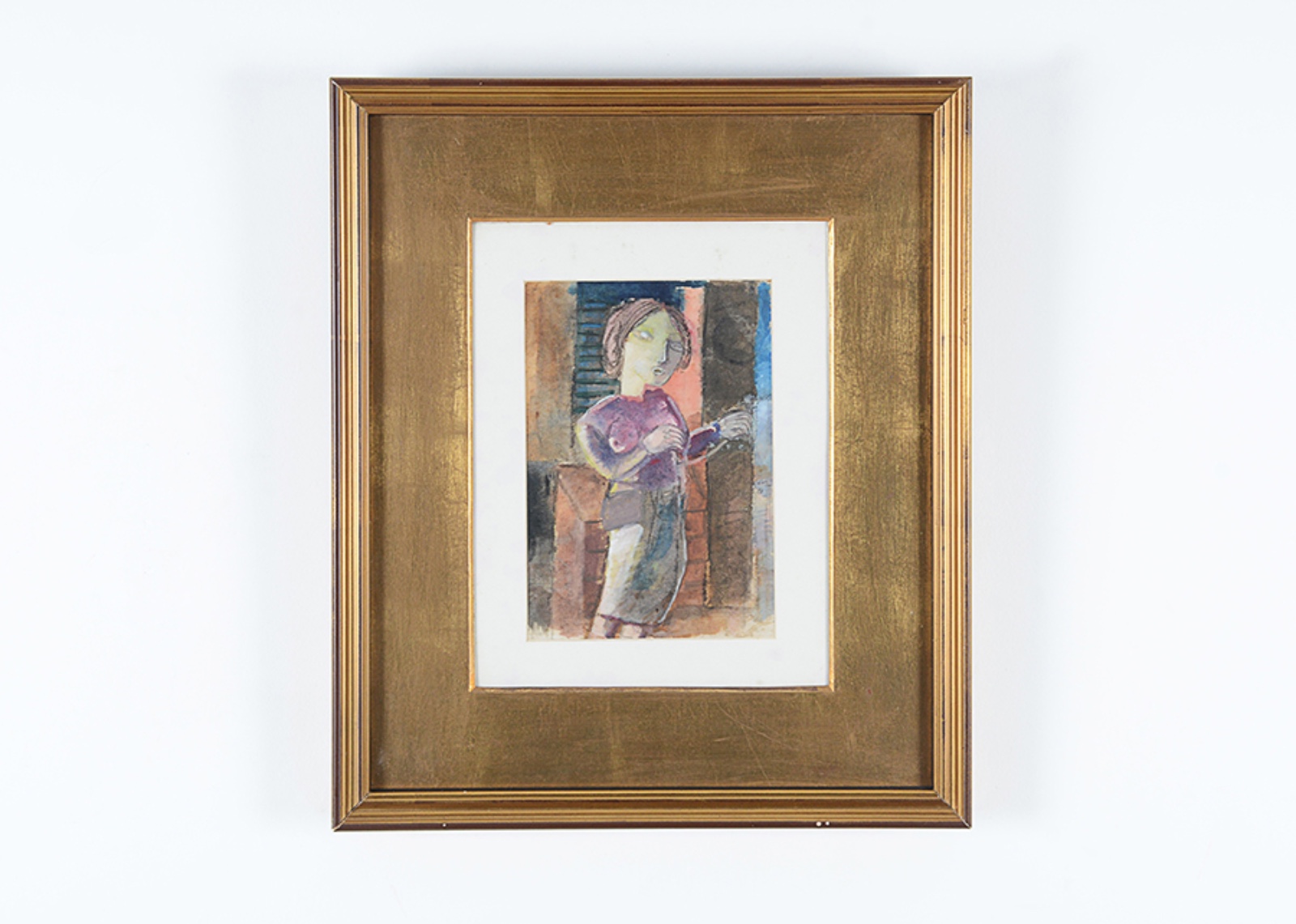 Lasar Segall (1891-1957), Figura com vesteido roxo, 1920 - foto 3 de 6